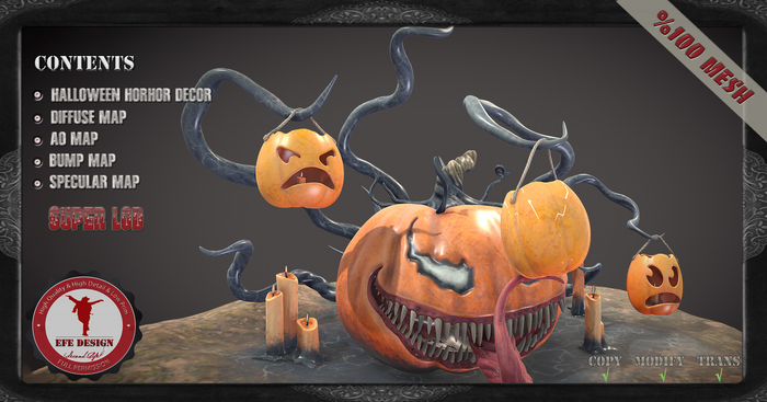 (Efe Design) Halloween Horhor Decor Fullperm 