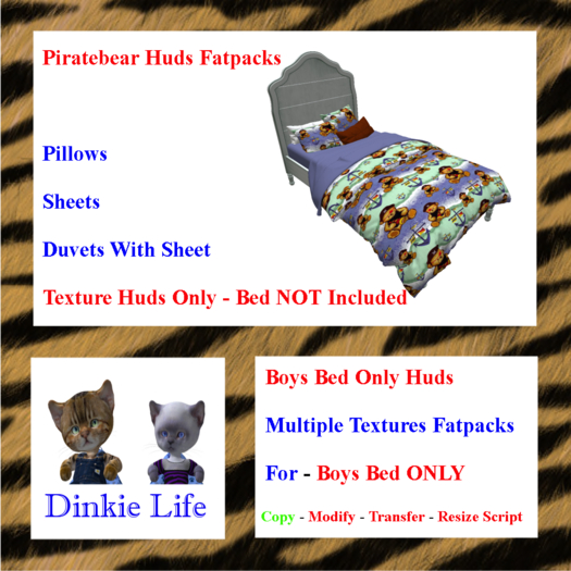 ( DL ) Dinkie Life B-B-H Piratebears Fatpack