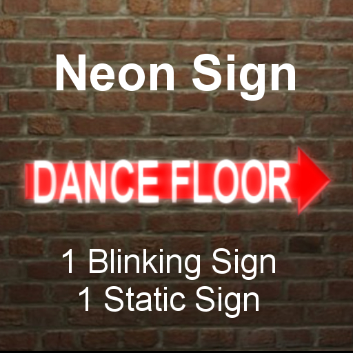 Dance Floor Sign - Blinking & Non-Blinking