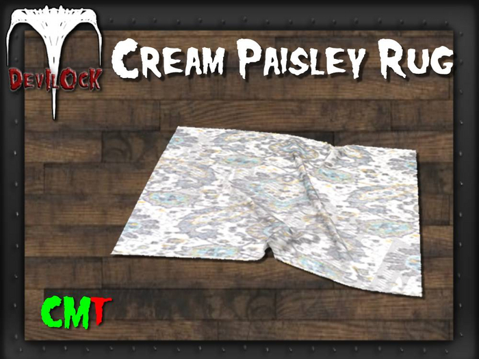 DEVILOCK -Cream Paisley Rug