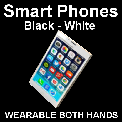 Smart Phones - Black - White - Wearable Both Hands