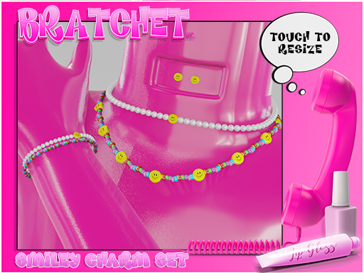 {BRATCHET} Smiley Charm Earrings 