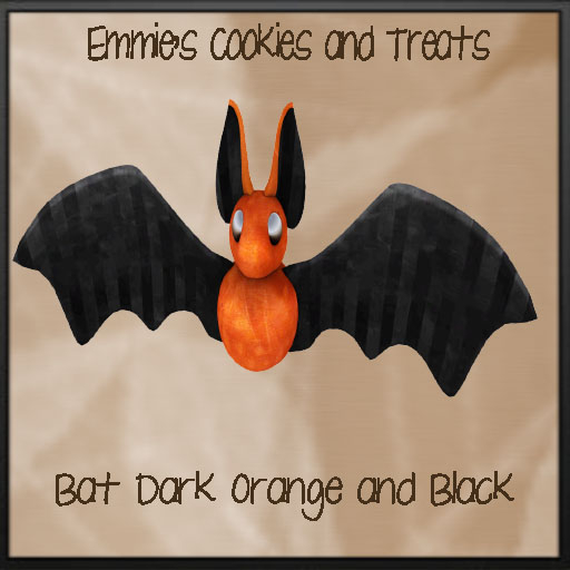 Bat Dark Orange and Black