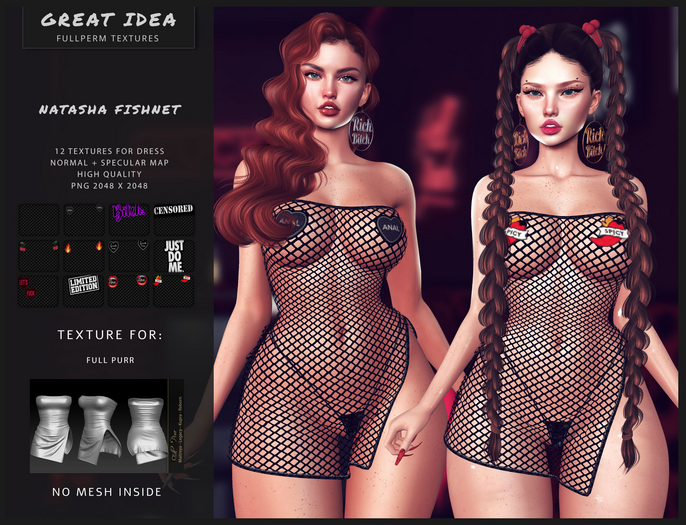 GREAT IDEA:::NATASHA FISHNET DRESS