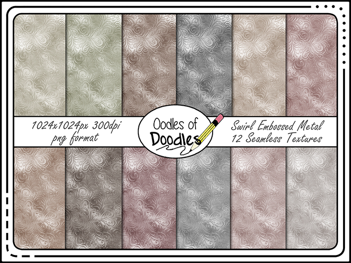 Oodles of Doodles - Swirl Embossed Metal