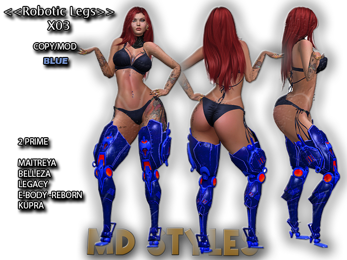<<ROBOTIC LEGS - X03>>[BLUE] MD STYLES
