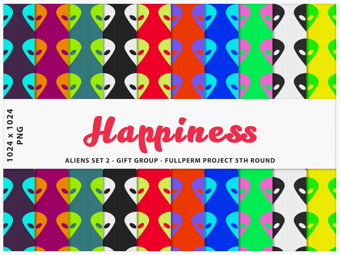 HAPPINESS - GIFT ALIENS - SET2 - mktplace