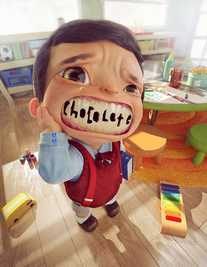 "chocolate chipped" wall art