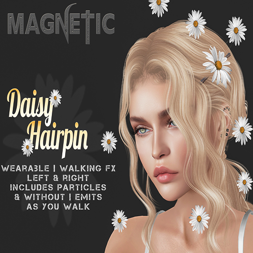 Magnetic - Daisy Hairpin