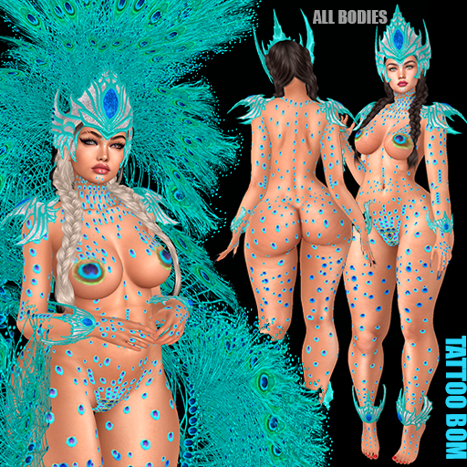 CARNAVAL PEACOCK 22 BLUE