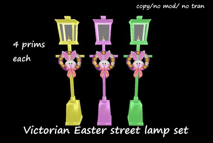 Victorian Easter Street Lamp set