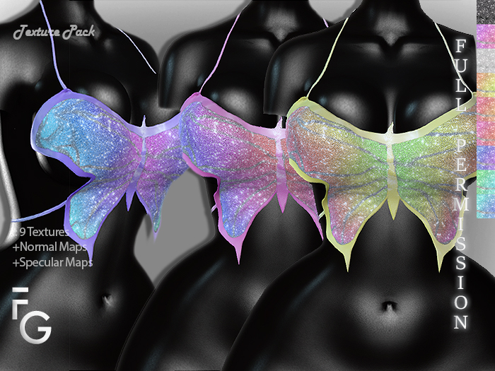 .Fragile. PACK I-9 Textures for Buttefly Top Love Full Perm