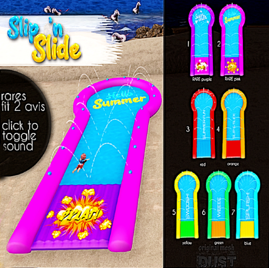 1 DUST: Slip 'n Slide PURPLE RARE