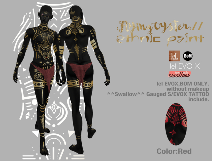 :FlyingOyster:// ethnic paint RED (add