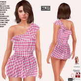 ASYMETRIC SHOULDER MINI BEACH DRESS,CL&MESH BODY