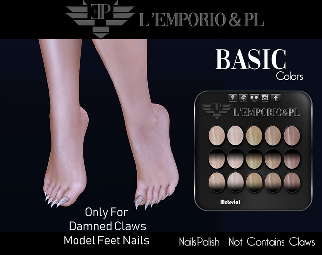 L'Emporio&PL -Polish-BASIC For  Damned Claws.V3-FEET-