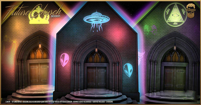 Future Church Backdrops- The Bearded Guy