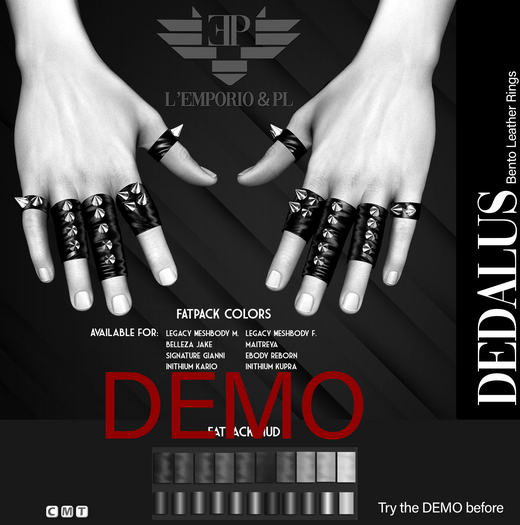 D*E*M*O   L'Emporio&PL::*Dedalus*:: Leather Rings