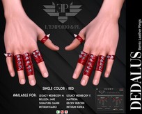 L'Emporio&PL::*Dedalus*::- Red-Leather Rings.