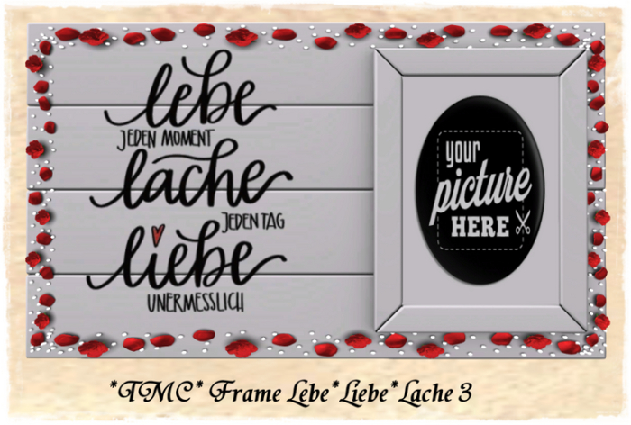 ~TMC~ Frame Lebe Liebe Lache 3