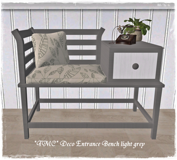~TMC~ Entrance Bench light grey