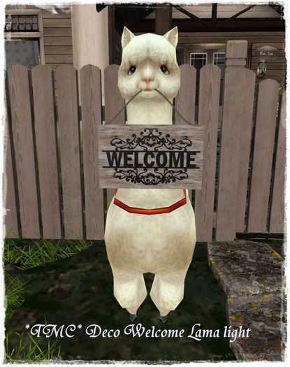 ~TMC~ Deco Welcome Lama light