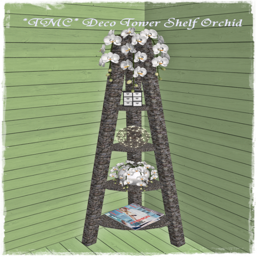 ~TMC~ Deco Tower Shelf Orchid