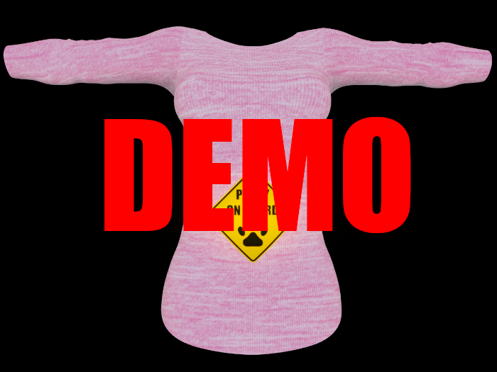 Furry Baby on Board T-shirt Mini Dress DEMO