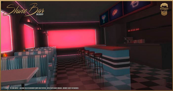 Shine Bar Backdrop - The Bearded Guy