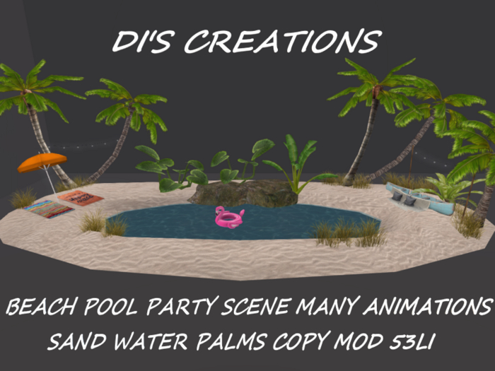 BEACH POOL PARTY SCENE
