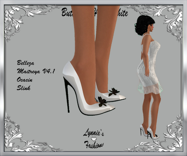 BUTTERFLY HEELS WHITE UNPACK