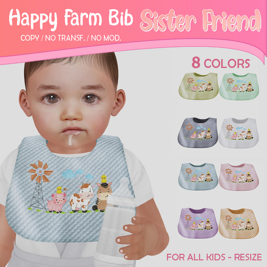 SF Happy Farm Bib Fatpack