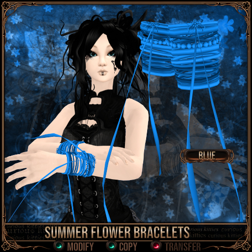 *C:K* Summer Flower Bracelets - Blue