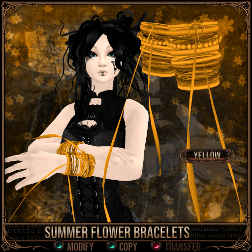 *C:K* Summer Flower Bracelets - Yellow