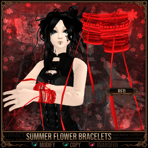 *C:K* Summer Flower Bracelets - Red