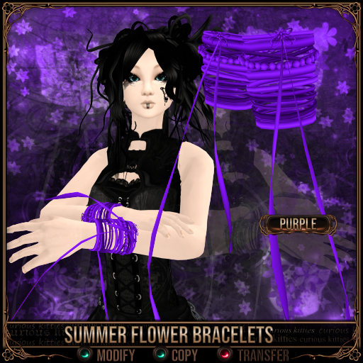 *C:K* Summer Flower Bracelets - Purple
