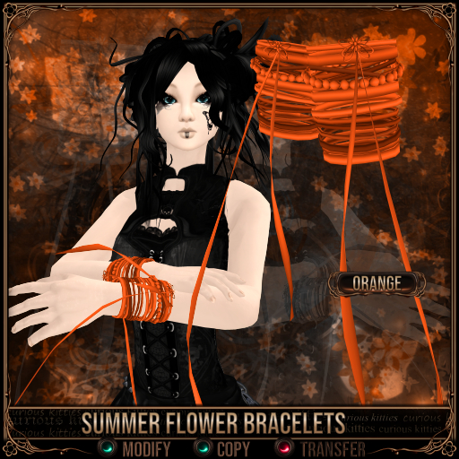 *C:K* Summer Flower Bracelets - Orange