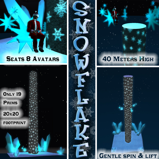 Snowflake Amusement Park Thrill Ride