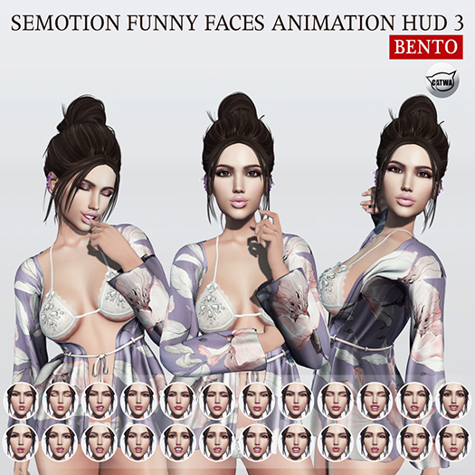 [Box] SEmotion Funny Faces HUD 3 Set 05 [Catwa]