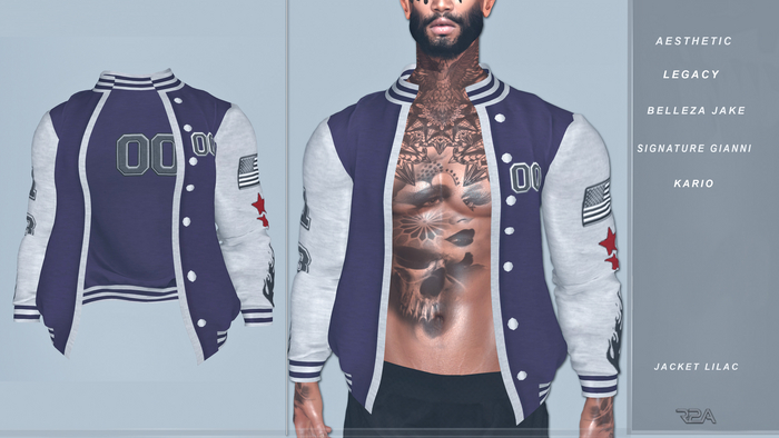 R2A-MALE JACKET LILAC