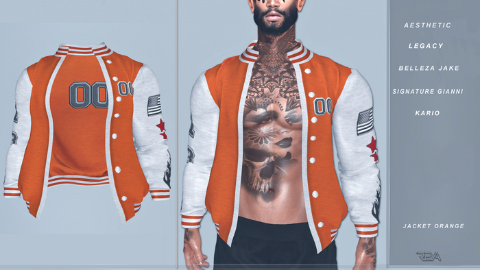 R2A-MALE JACKET ORANGE