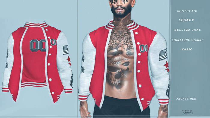 R2A-MALE JACKET RED