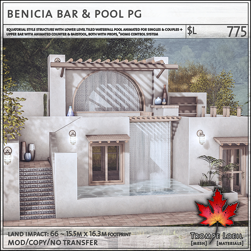 Trompe Loeil - Benicia Bar & Pool PG [mesh]
