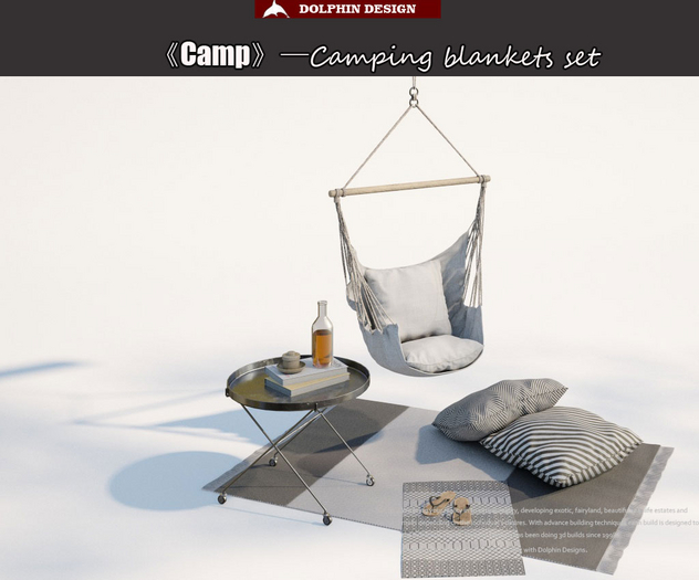 [Dolphin Design]CAMP_Camping blankets set