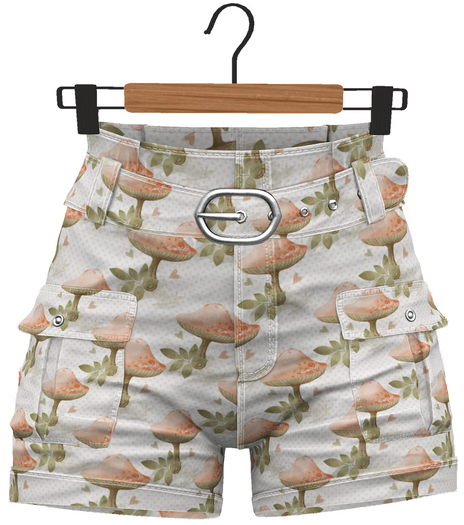 RIOT / Suvi Shorts - Pattern - Mushrooms