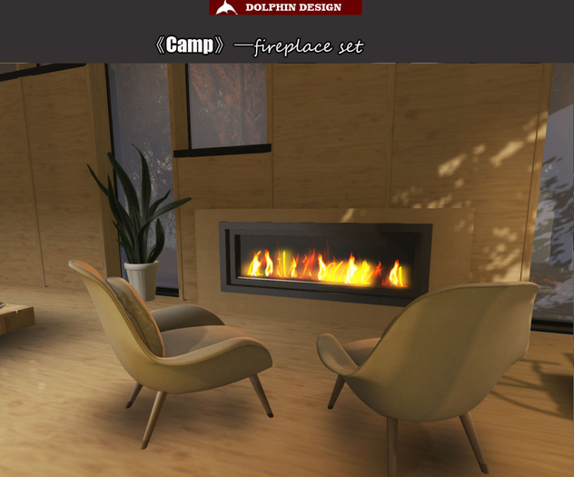 [Dolphin Design]CAMP _fireplace set