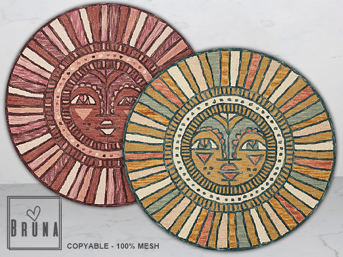 BRUNA - Tribal Sun Rug Duo