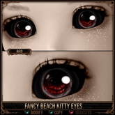 *C:K* Fancy Beach Kitty Eyes - Red