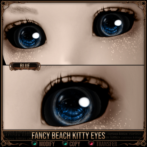 *C:K* Fancy Beach Kitty Eyes - Blue