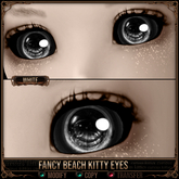 *C:K* Fancy Beach Kitty Eyes - White